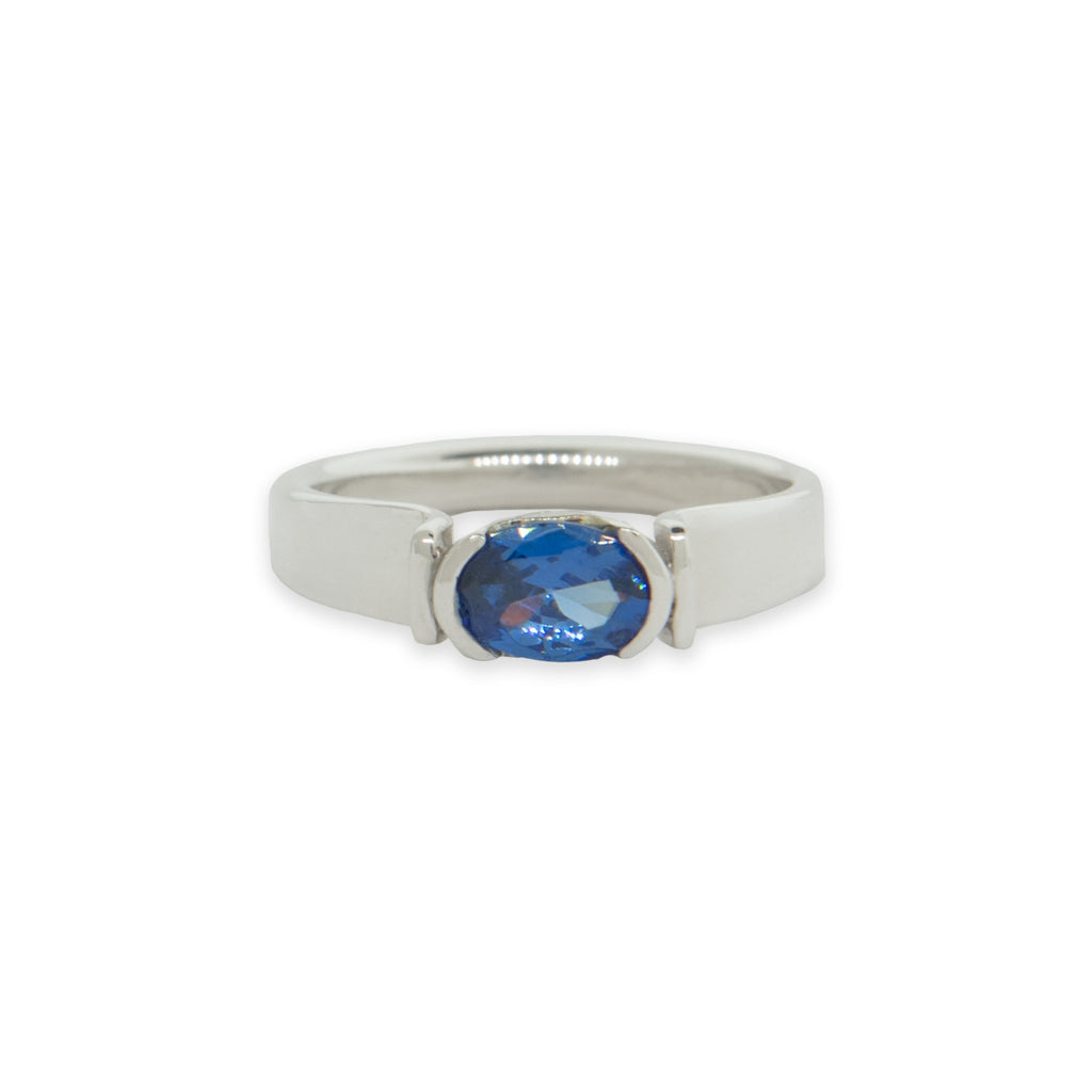 East West Lab Grown Sapphire Ring