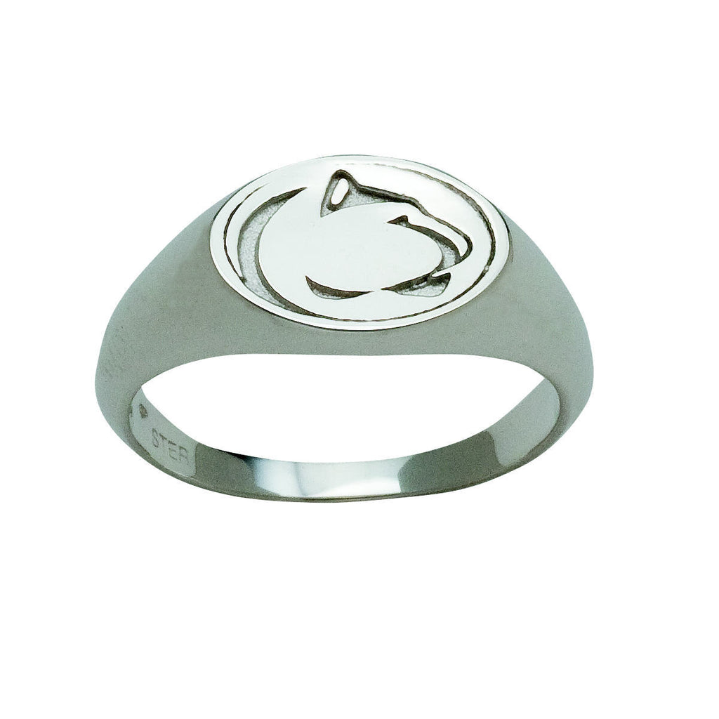 Large Lion Logo Signet Ring