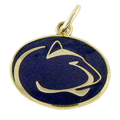 Blue Lion Logo Medium Charm-Gold