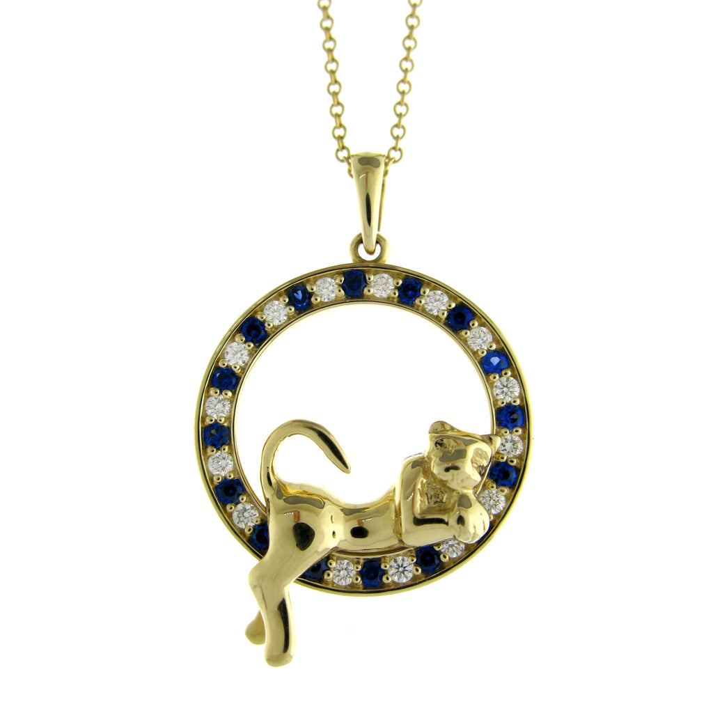 Penn State Lounging Lion Necklace