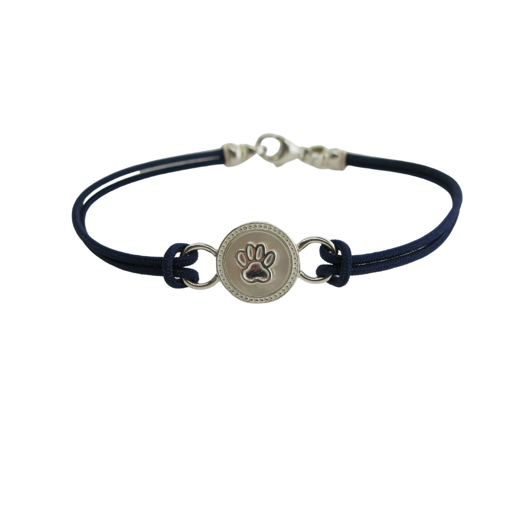 Mother of Pearl Paw Print Bracelet