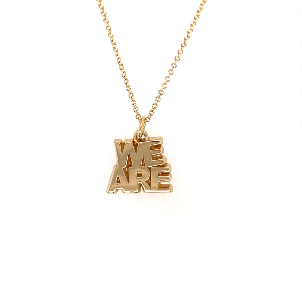 WE ARE 14kt Gold Pendant