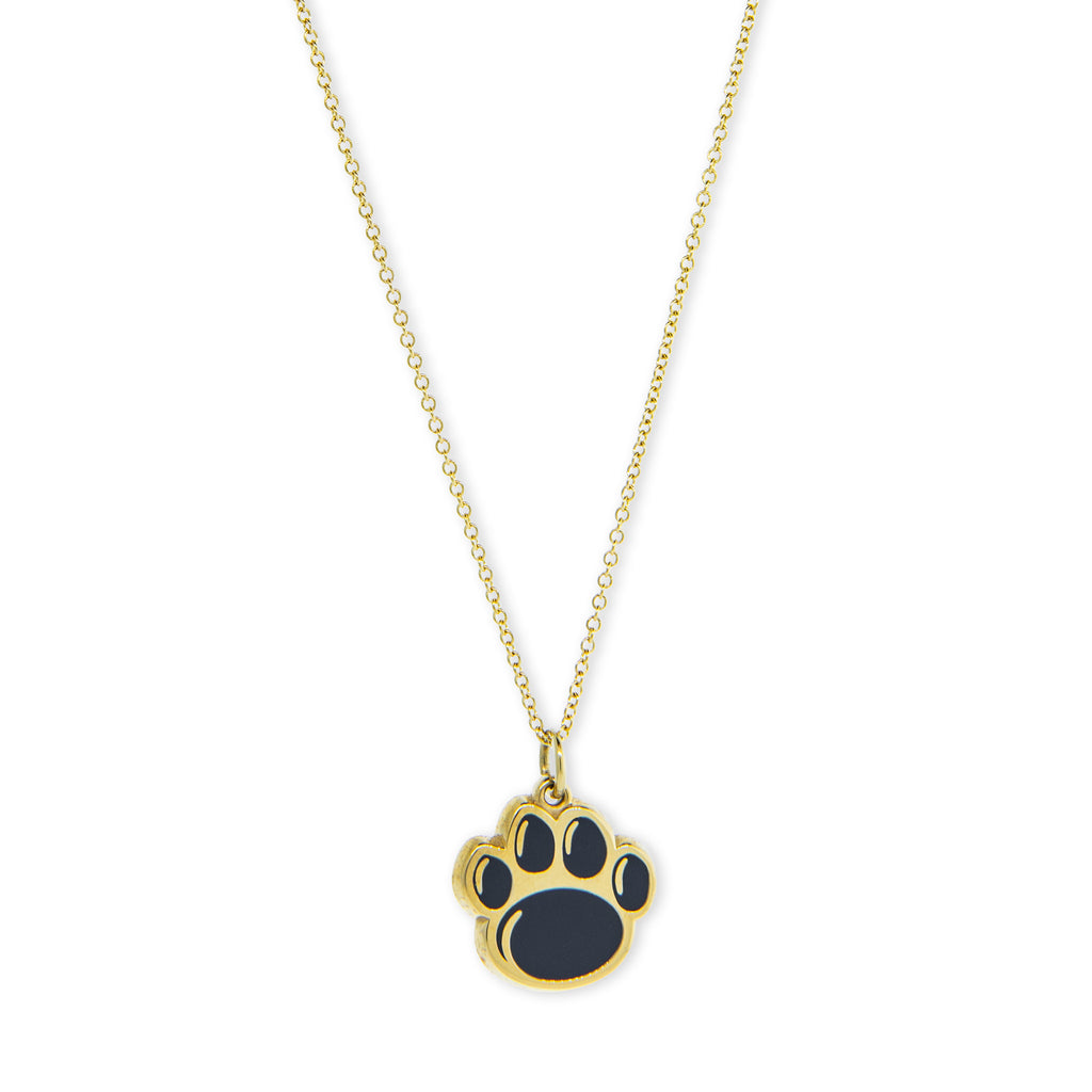 1/2" Gold Official Paw Print Necklace