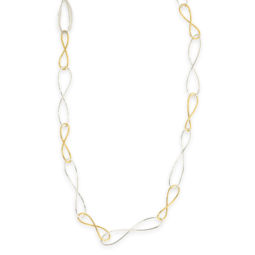 Two Tone Infinity Link Chain