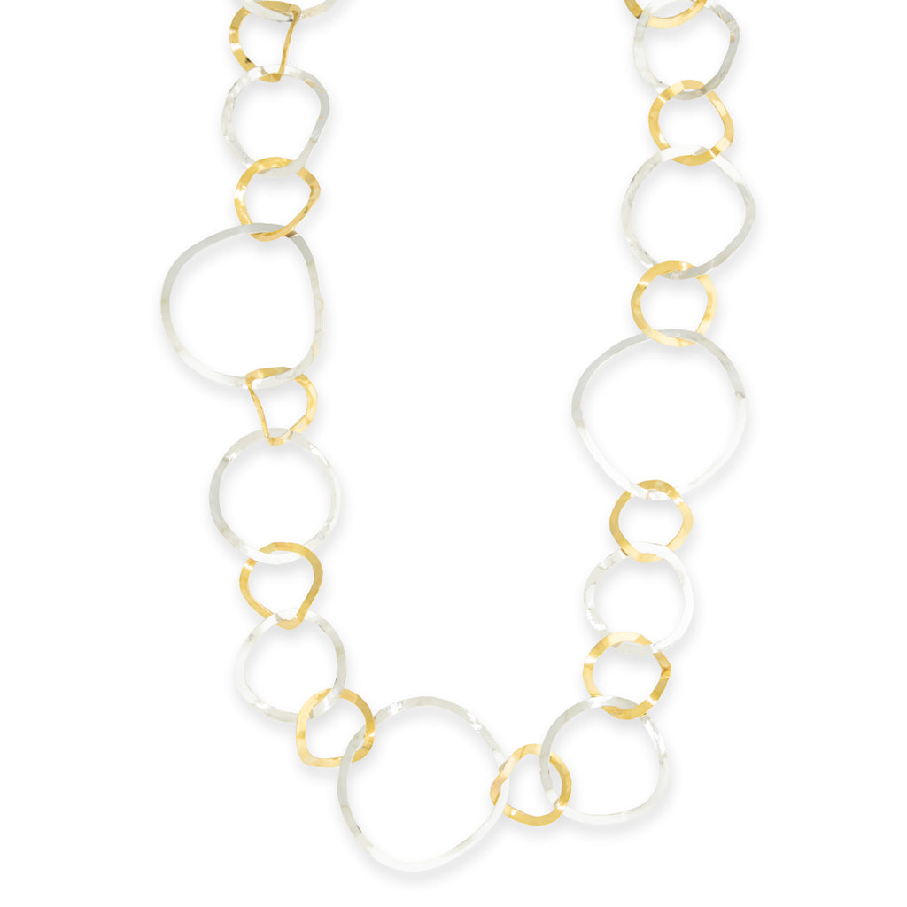 Two Tone Circles Link Chain