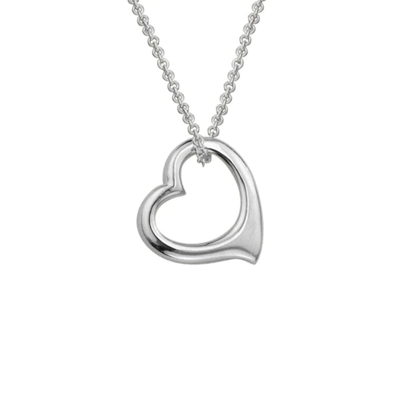 Small Floating Heart Necklace