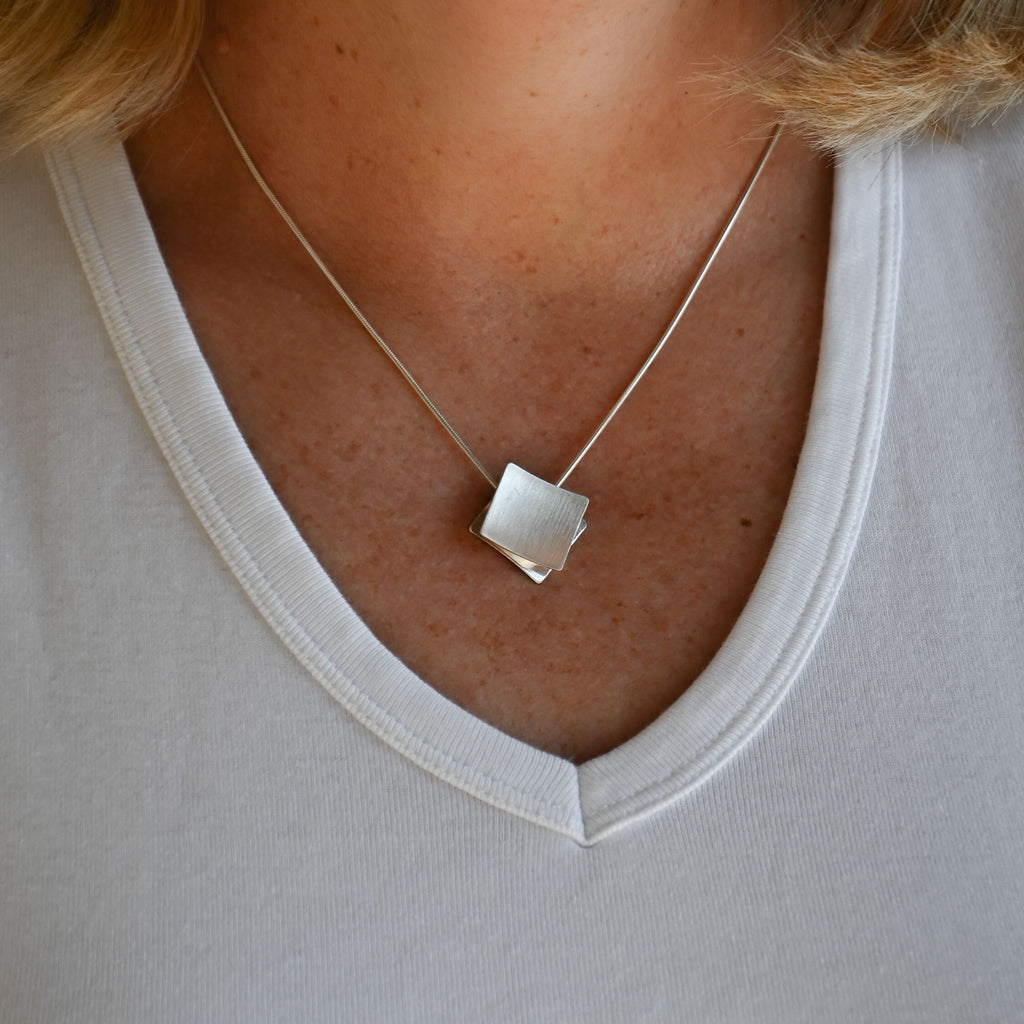 "Stacked Square" Necklace