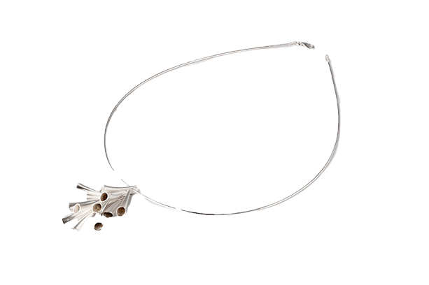 “Flute” Cluster Necklace