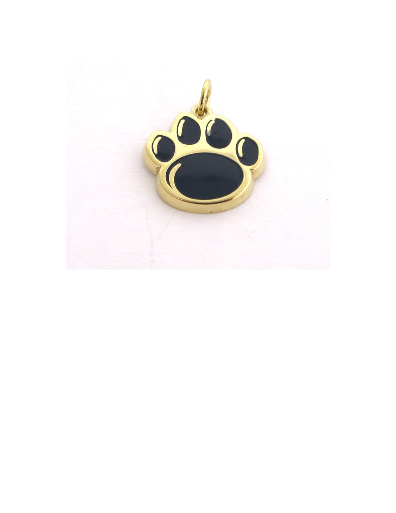1/2" Official Gold Paw Print Charm
