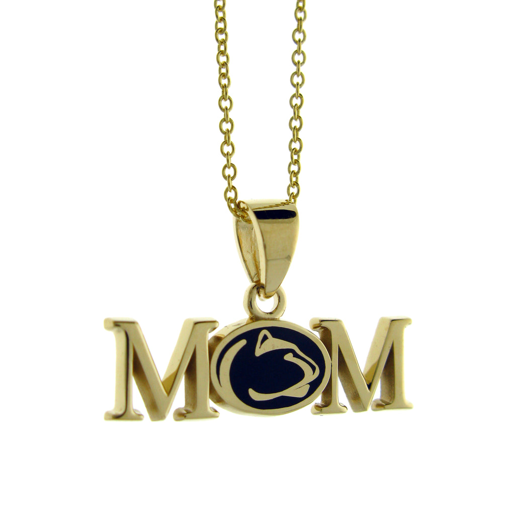 14kt Gold PSU Mom Necklace