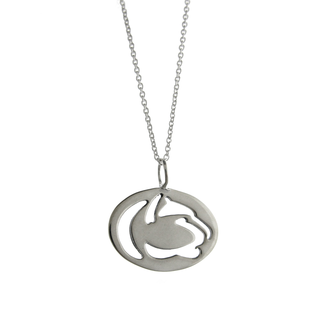 Penn State Cutout Lion Logo Necklace-Small