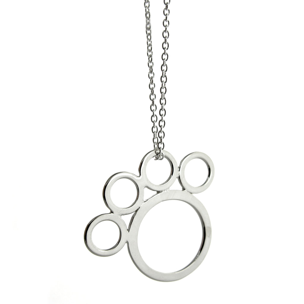 Open Paw Print Necklace