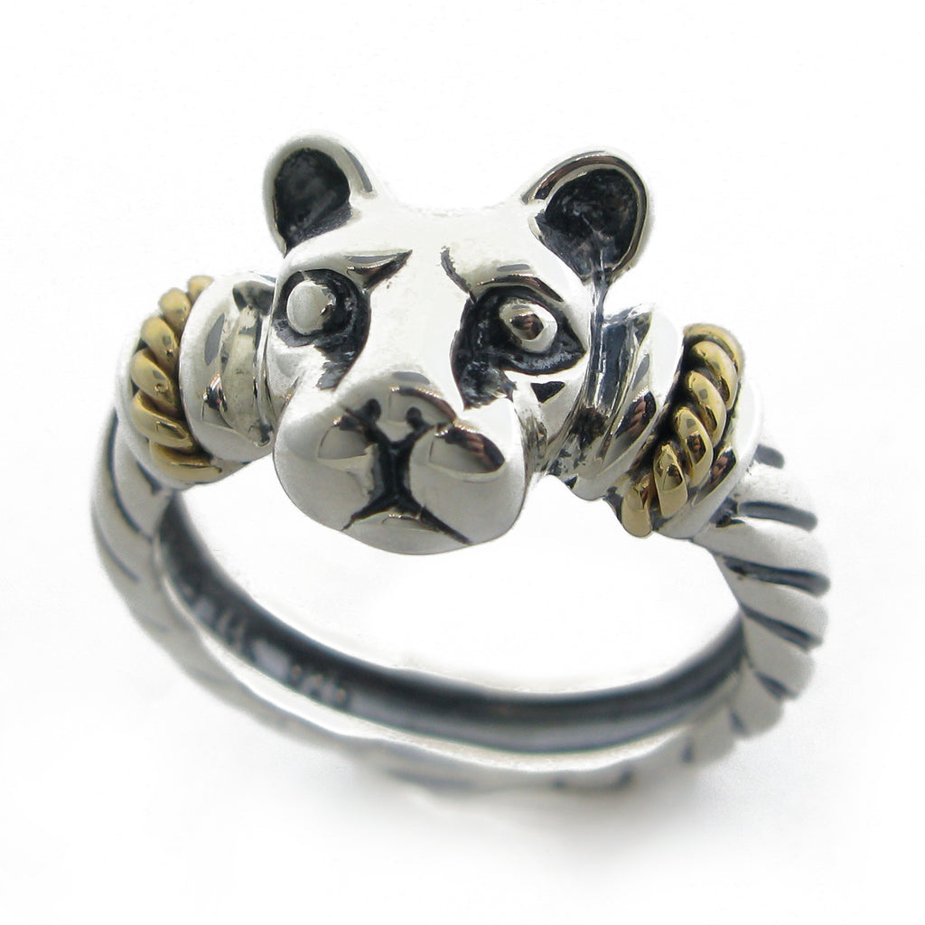 “Bold with Gold” Lion Head Ring-Medium