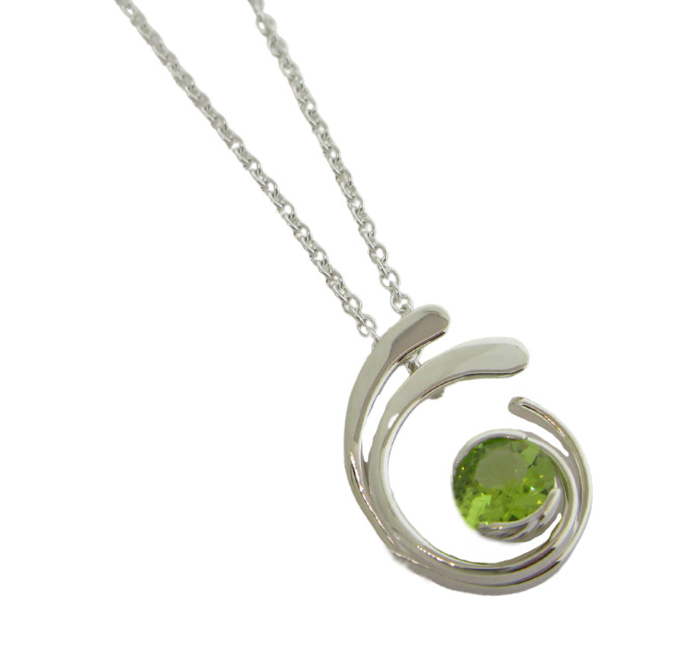 Peridot Curl Necklace