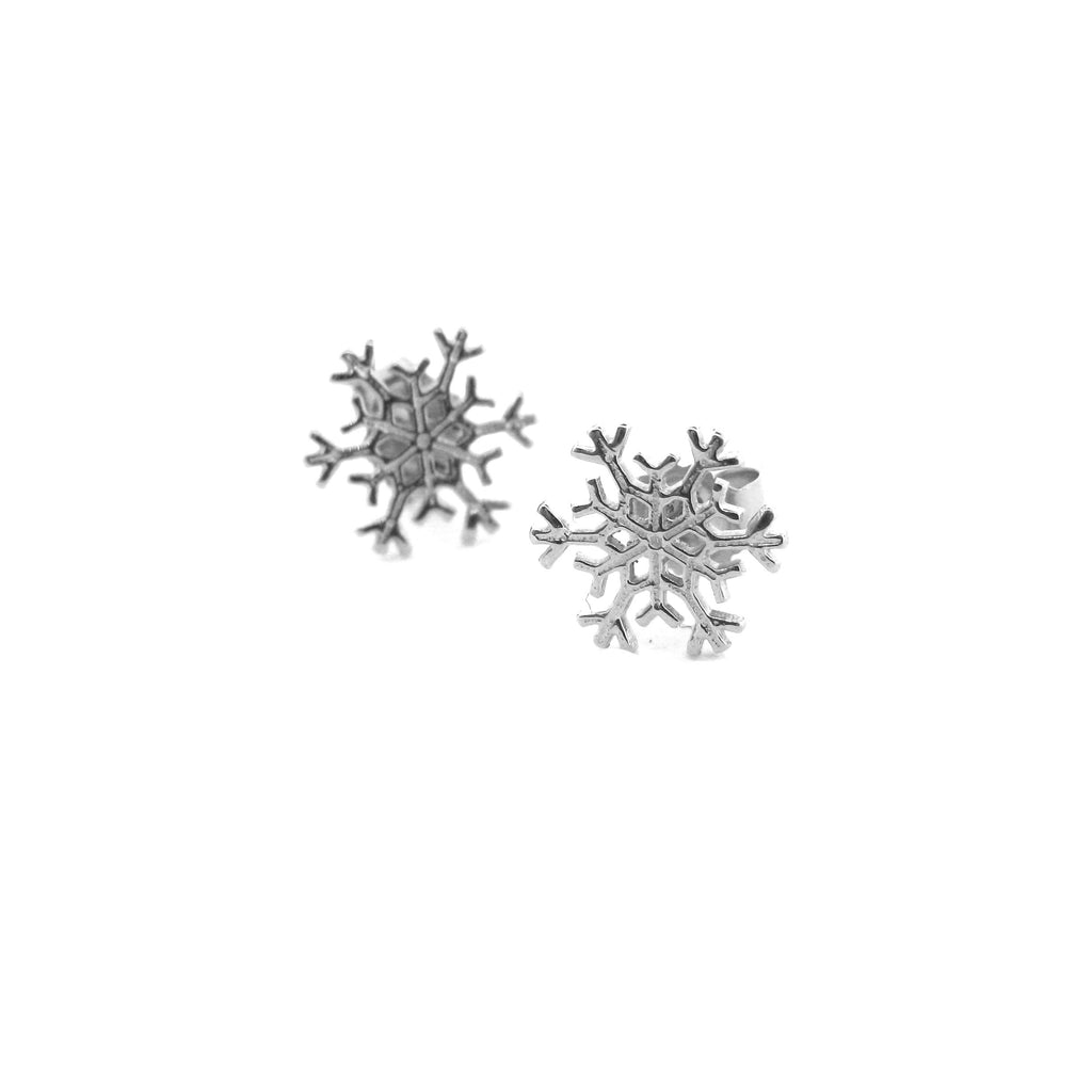 Petite “Dream” Snowflake Studs