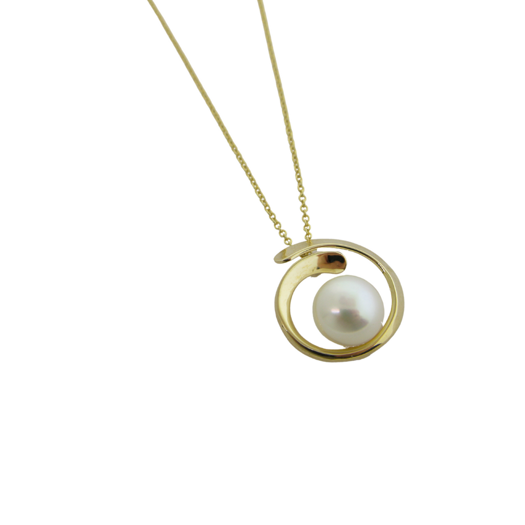 14kt Pearl Sloop Necklace